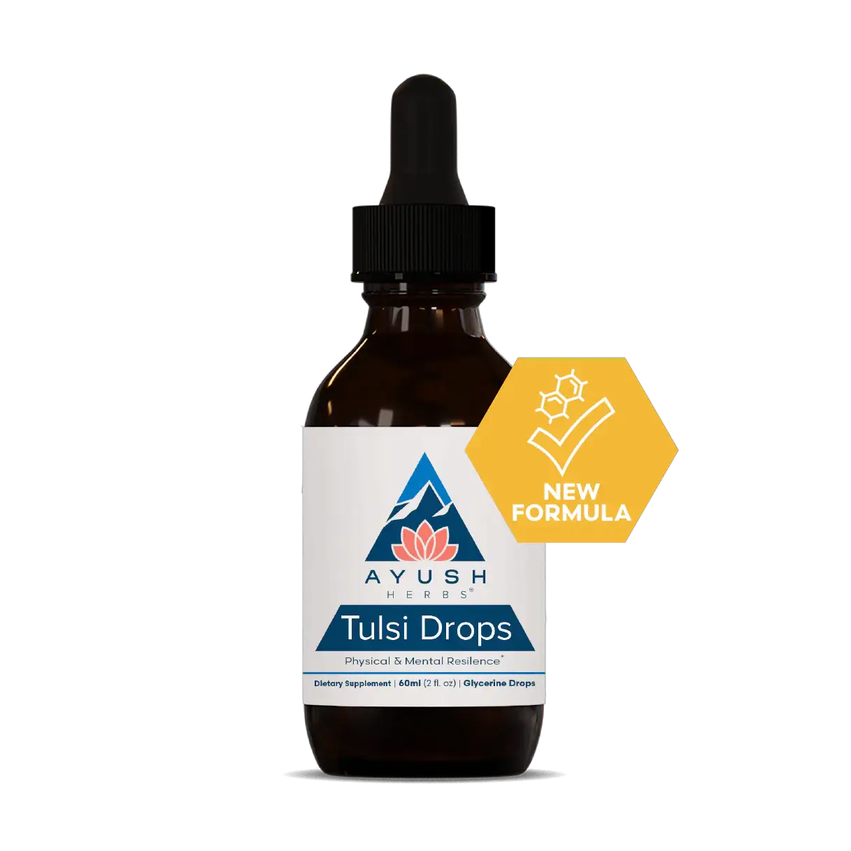 Ru Ved Tulsi Drops - Mind, Body & Spirit 60ml calming Adaptogenic Support,healthy immune function,healthy stress response,issues,stress relief,Tulsi Drops
