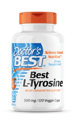 Doctor's Best L-Tyrosine 500mg 120 capsules doctor's best,google,issues,l-tyrosine,tyrosine
