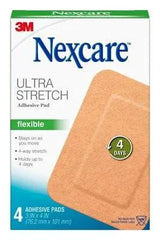 Nexcare Ultra Stretch Flexible Adhesive Pad 4 pack adhesive pads,issues,nexcare,ultra stretch