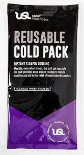 USL Sport Cold Reuseable Ice Pack 12cm x 27cm Box 6 issues,USL Sport Cold Reuseable Ice Pack