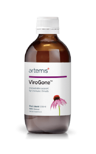 Artemis ViroGone Oral Liquid 200ml - Qty Restriction 1 Applies artemis,immune,issues,viral,virogone