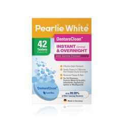 PEARLIE WHITE DENTURECLEAN- DENTURE CLEANSING TABLETS 42PCS