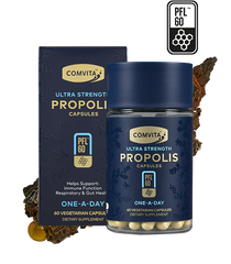 Comvita PFL60 Propolis 60 Capsules -400mg/cap comvita,comvita propolis,Comvita Propolis Herbal Elixir,Comvita Propolis Tincture,issues,Manuka Health BIO30 propolis,propolis,propolis oral spray