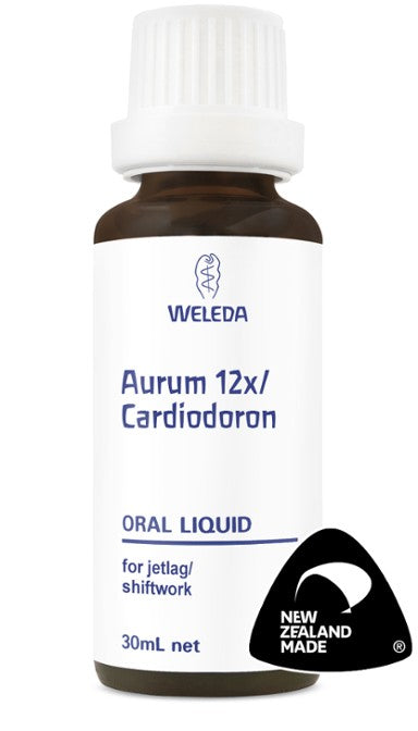 Weleda Aurum 12x Cardiodoron oral liquid 30ml insomnia,issues,jetlag,shift works,sleep,sleeping problems,weleda