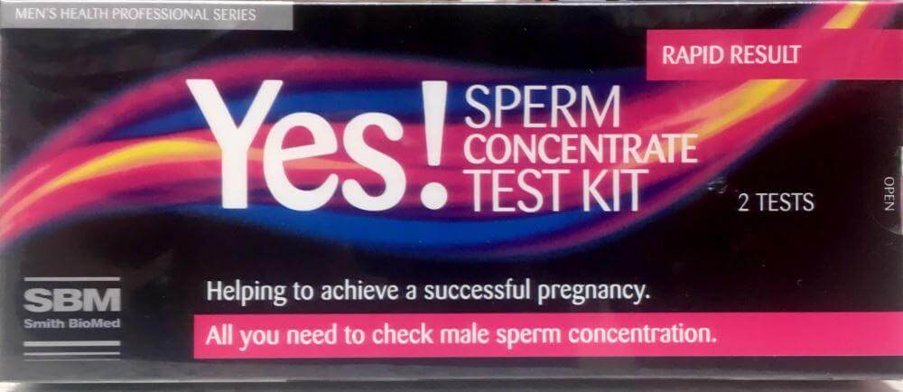 Yes! Sperm Concentrate Test Kit 2 Tests--Rapid Result issues,sperm test,Yes! Sperm Concentrate Test