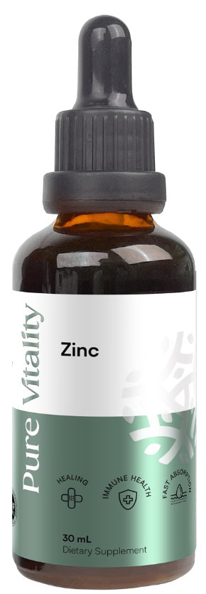 Pure Vitality Zinc Drops 30 ml anti-aging,bone strength,daily mineral,energy levels energy and vitality,Fast Absorption,fertility,healthy fertility,healthy hormonal balance,healthy immune system,healthy mood,healthy stress levels,high strength,High streng