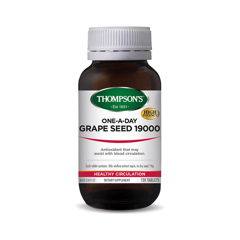 Thompsons One-A-Day Grape Seed 19000mg 120 Tablets - DominionRoadPharmacy