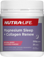 Nutralife Magnesium Sleep + Collagen Renew 250gm - DominionRoadPharmacy