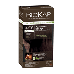 BIOKAP NUTRICOLOR DELICATO RAPID 4.05 CHOCOLATE CHESTNUT PERMANENT HAIR DYE