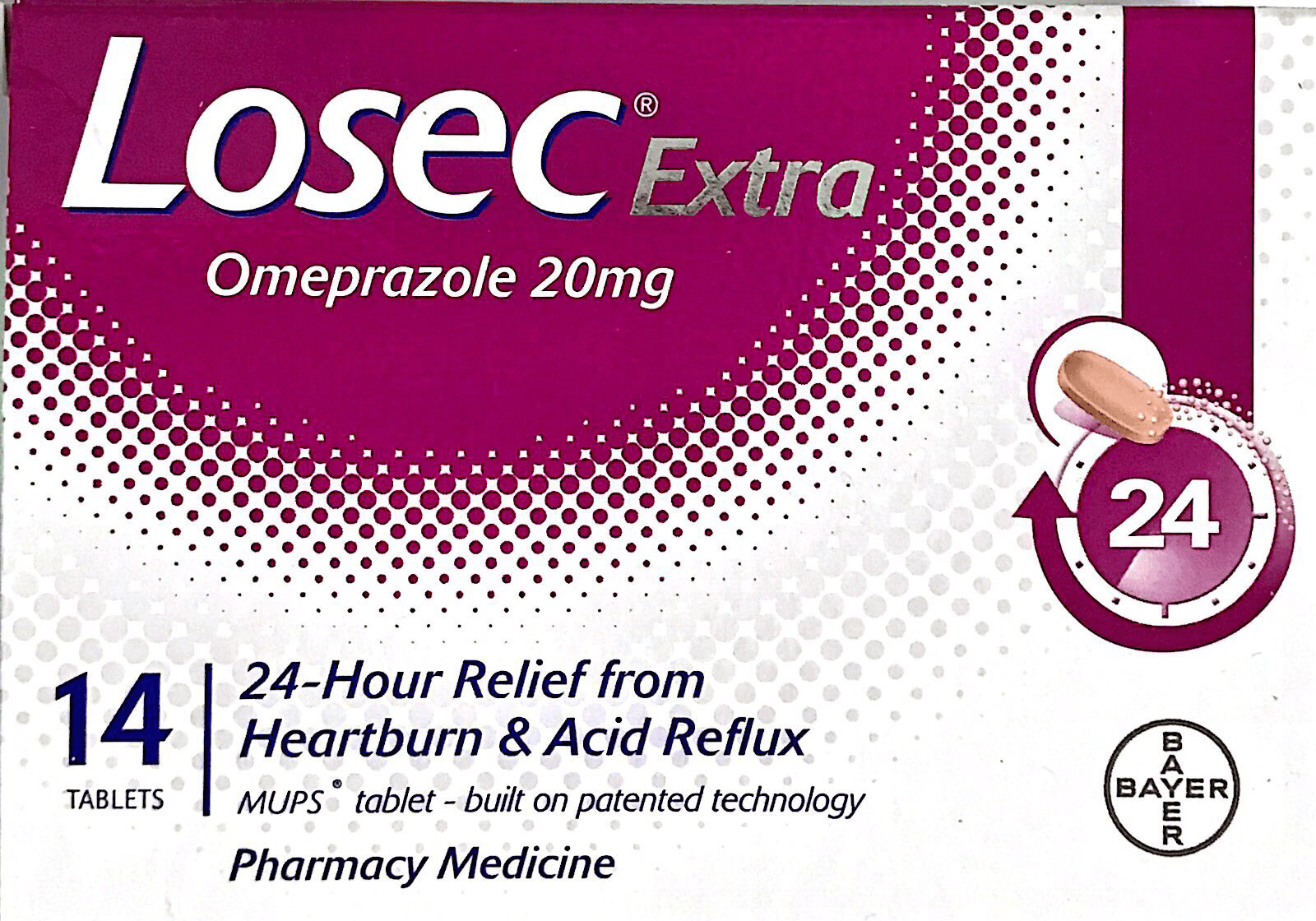 Losec Extra Omeprazole 20 mg 14 tablets - DominionRoadPharmacy