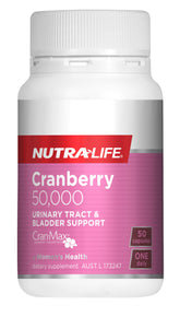 Nutralife Cranberry Bladder Capsules 50,000 for Optimal Urinary Health - DominionRoadPharmacy
