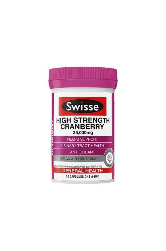 Swisse High Strength Cranberry 30 Capsules for Urinary Health Support - DominionRoadPharmacy