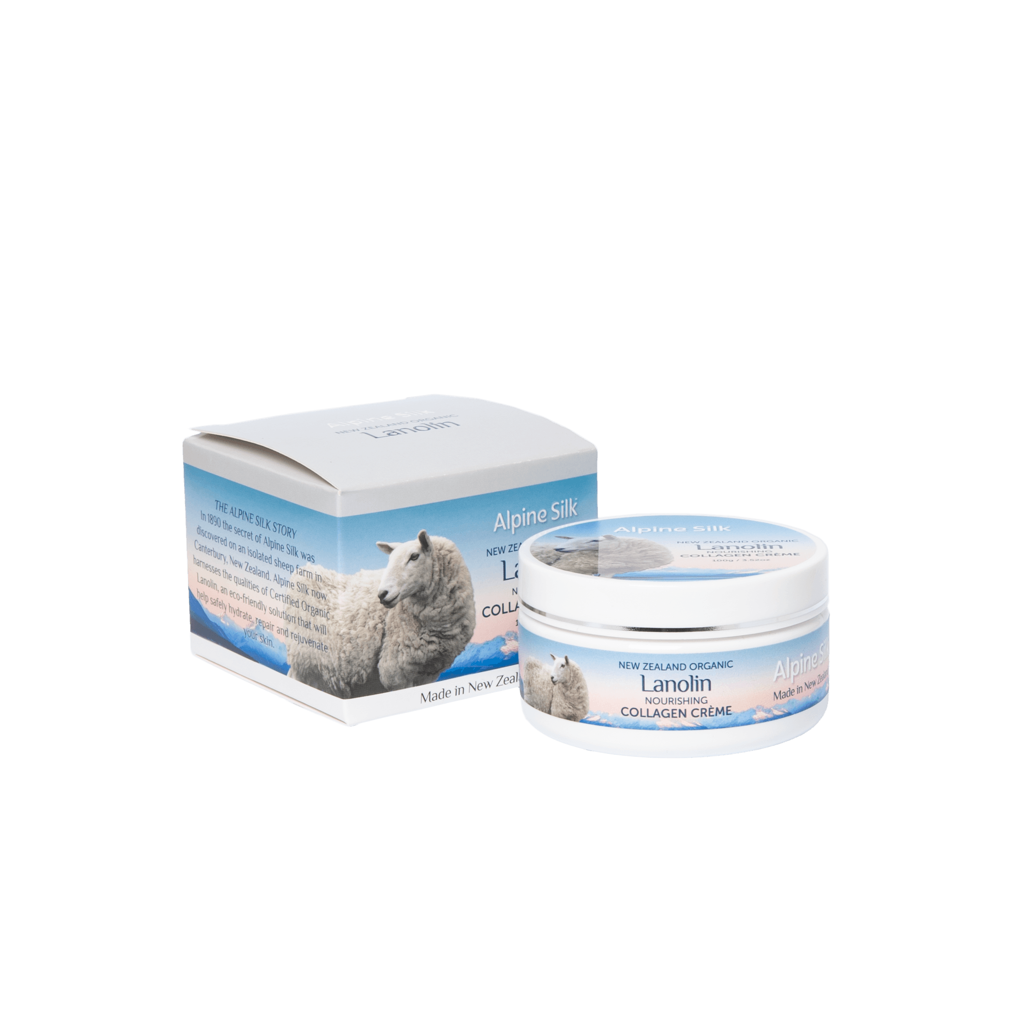 Alpine Silk Organic Lanolin Collagen Cream 100g