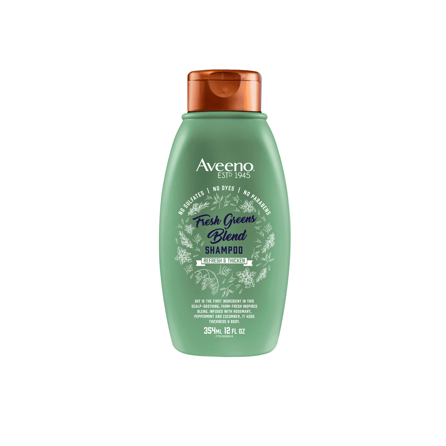 Aveeno Fresh Greens Blend Shampoo 354ml - DominionRoadPharmacy