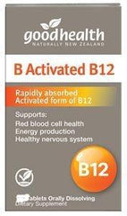 Good Health B Activated B12 60 tablets - DominionRoadPharmacy