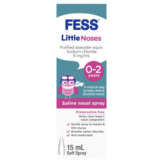 FESS Little Noses saline nasal spray 15ml for 0-2 years