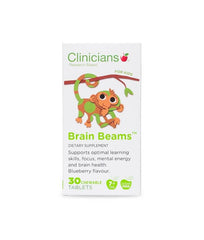 Clinicians Kids Brain Beams 30 chewable tablets - DominionRoadPharmacy