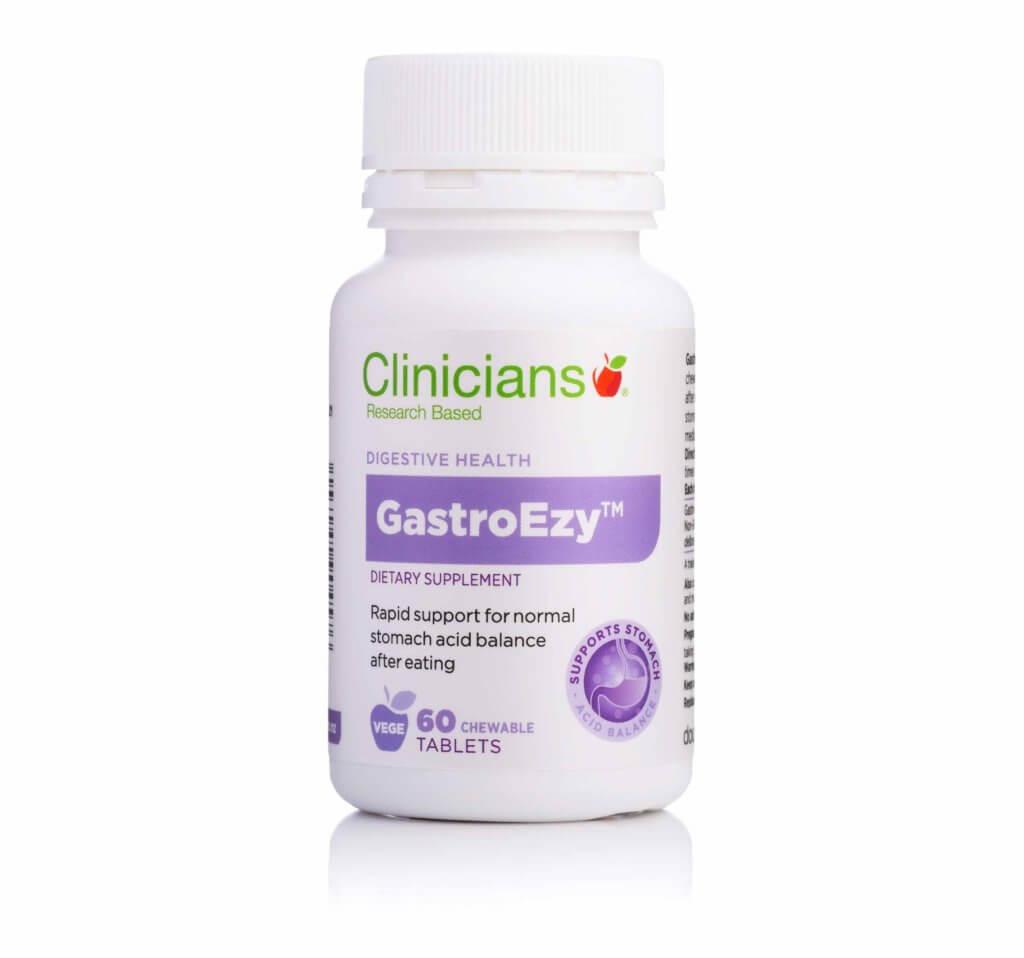 Clinicians GastroEzy 60 chewable tablets - DominionRoadPharmacy