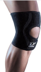 Lp558 Extreme Knee Support Hourglass-shaped,issues,Knee instability,Open patella,perfect fit for the knee,prevents slipping,relieve pressure on patella.,Weak knee