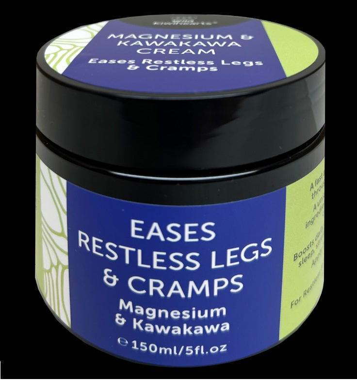 Magnesium and Kawakawa Body Cream 50ml & 150ml cramps,issues,kawakawa,Magnesium and Kawakawa Body Cream 150ml,sleep,stress