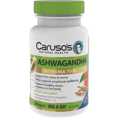 Caruso's Ashwagandha 50 Tablets - Herbal Therapeutics