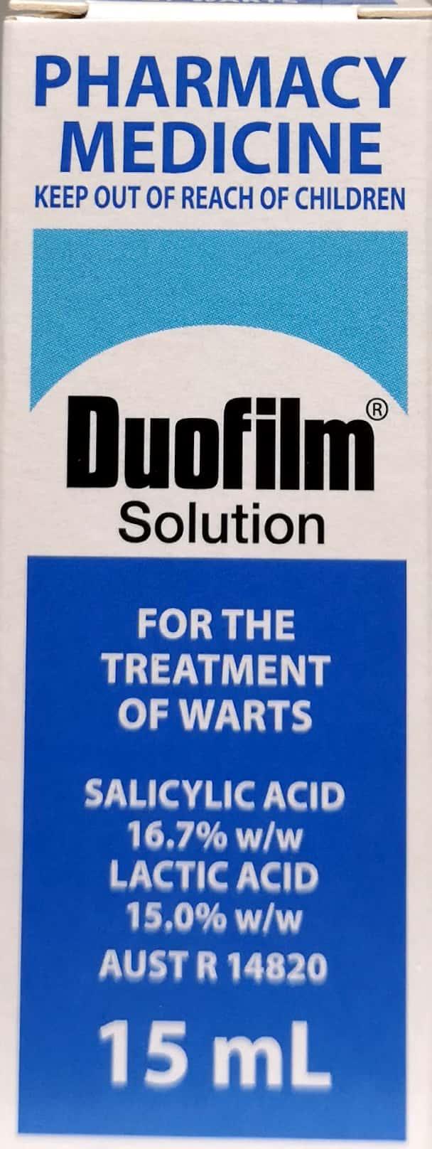 Duofilm Solution 15mL *PHARMACY MEDICINE* - Pakuranga Pharmacy