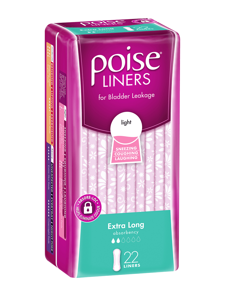Poise Extra Long 22 Liners - DominionRoadPharmacy