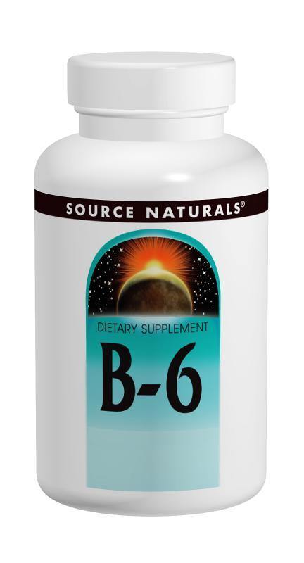 Source Naturals Vitamin B-6 100mg Tablets - 100 Count - DominionRoadPharmacy