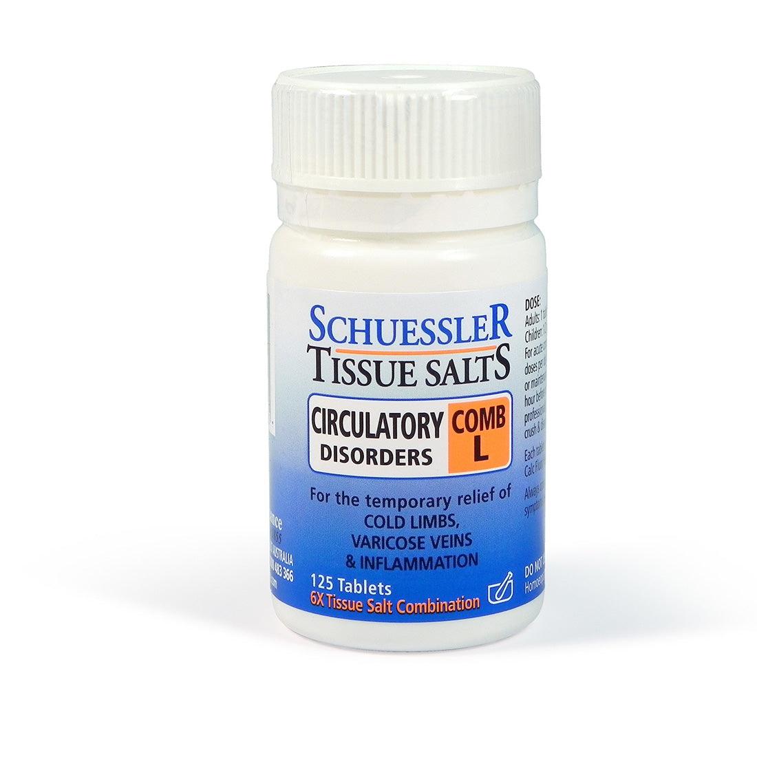 Schuessler Tissue Salts 125 Tablets – Comb L