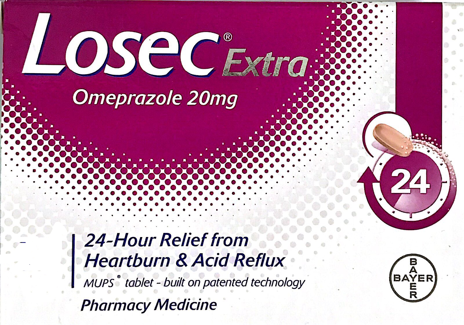 Losec Extra 20 mg 28 Tablets - DominionRoadPharmacy