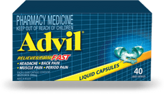 Advil Liquid Capsules back neck shoulder pain,back pain,cramp pain,cramping pain,dental pain,foot pain,inflammation,issues,joint pain,knee pain,leg pain,menstrual pain,muscle pain,pain,pain and fever,swelling