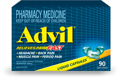 Advil Liquid Capsules back neck shoulder pain,back pain,cramp pain,cramping pain,dental pain,foot pain,inflammation,issues,joint pain,knee pain,leg pain,menstrual pain,muscle pain,pain,pain and fever,swelling