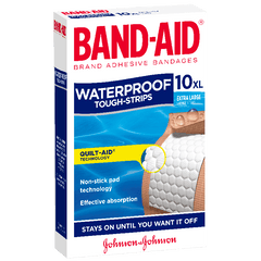 Band-Aid Tough Strips Waterproof - DominionRoadPharmacy
