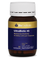 UltraBiotic 45
Multistrain Probiotic 45 Billion CFU per Capsule