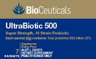UltraBiotic 500
Super Strength, 14 Strain Probiotic