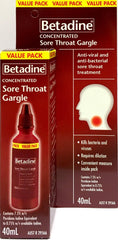 Betadine Sore Throat Gargle 40ml Anti Viral Anti Bacterial - DominionRoadPharmacy