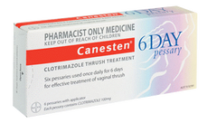 Canesten 6 Day Pessary For Vaginal Thrush - Pharmacist Only Medicine - DominionRoadPharmacy