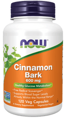 now Cinnamon Bark 600 mg 120 Veg Capsules