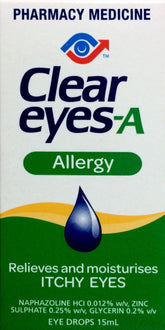 Clear Eyes-A Allergy Eye Drops 15ml - Fast Relief for Allergy Symptoms - DominionRoadPharmacy