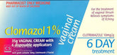 Clomazol Vaginal Cream 1% for Vaginal Thrush Treatment - 35g Pharmacist Only Medicine - DominionRoadPharmacy