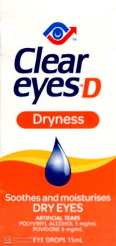 Clear Eyes D Dryness Eye Drops 15ml - DominionRoadPharmacy