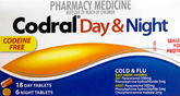 Codral Day & Night Codeine Free Pain Relief Tablets - DominionRoadPharmacy