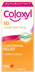 Coloxyl 50mg 100 tablets Qty restriction (2) applies - DominionRoadPharmacy