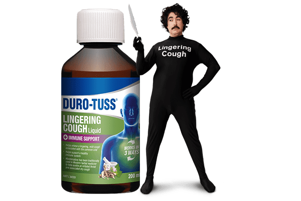 DURO TUSS Lingering Cough Liquid + Immune Support 200ml - DominionRoadPharmacy
