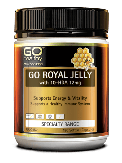 Go Healthy Royal Jelly with 10-HDA 12mg 180 Capsules - DominionRoadPharmacy