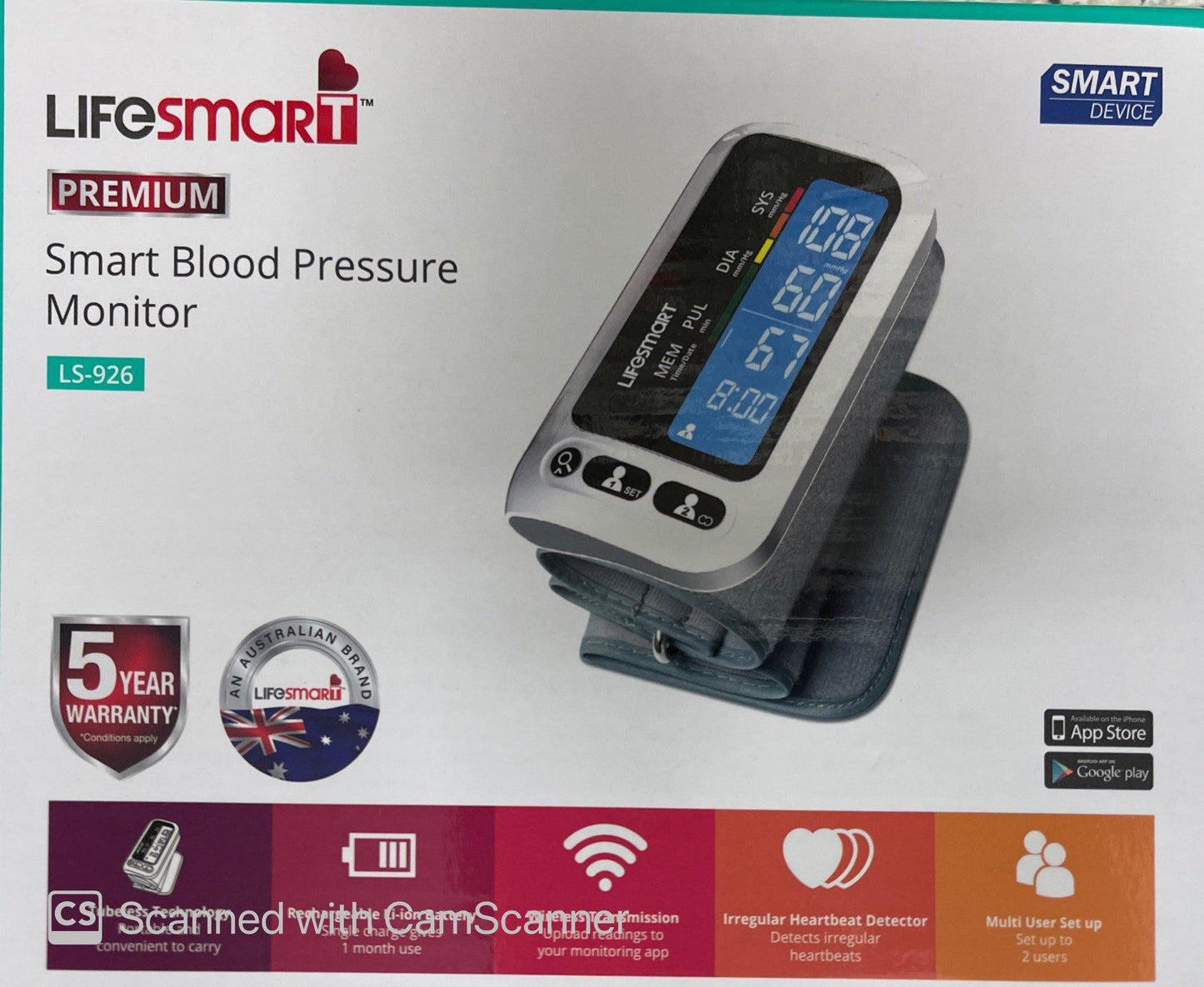 Lifesmart smart blood pressure monitor