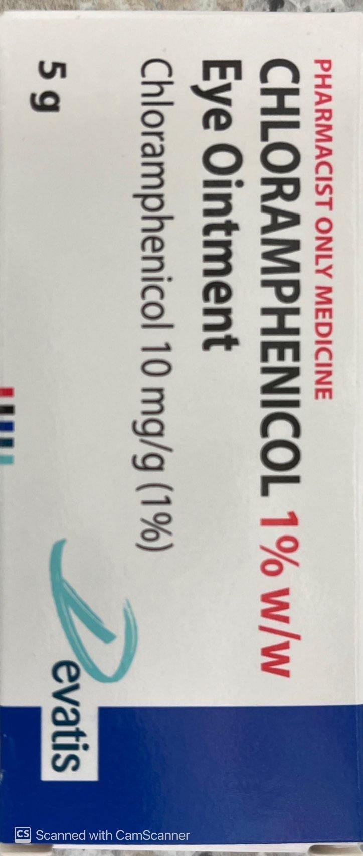 Chloramphenicol Eye Ointment 1% for Conjunctivitis - 5g Pharmacist Only Medicine - DominionRoadPharmacy