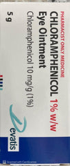 Chloramphenicol Eye Ointment 1% for Conjunctivitis - 5g Pharmacist Only Medicine - DominionRoadPharmacy
