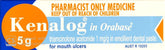 Kenalog Orabase Mouth Ulcers Treatment 5g - Pharmacist Only Medicine - DominionRoadPharmacy