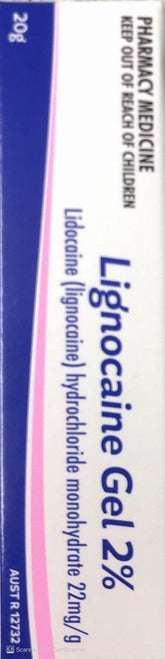 Lignocaine Gel 2% 20g - DominionRoadPharmacy